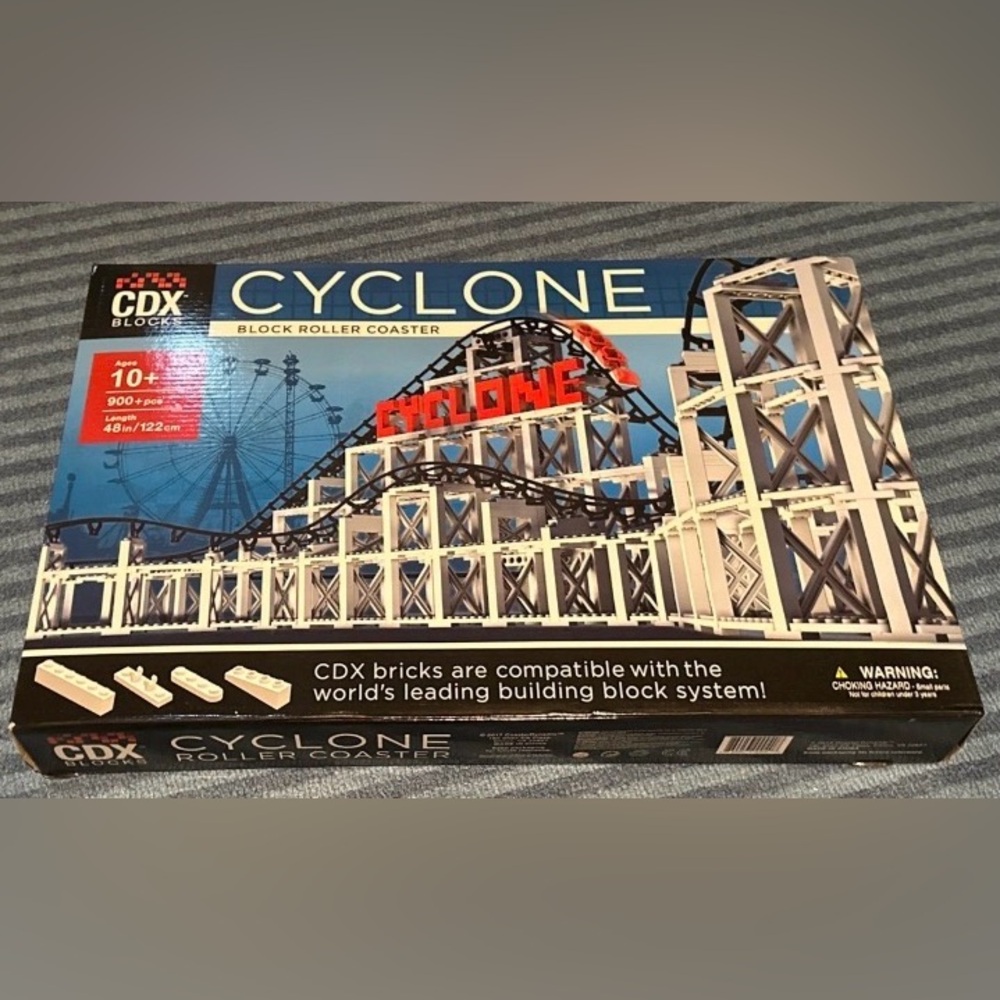 CDX BLOCKS CYCLONE ROLLER COASTER 889 pieces New Never Used Very Collectible!